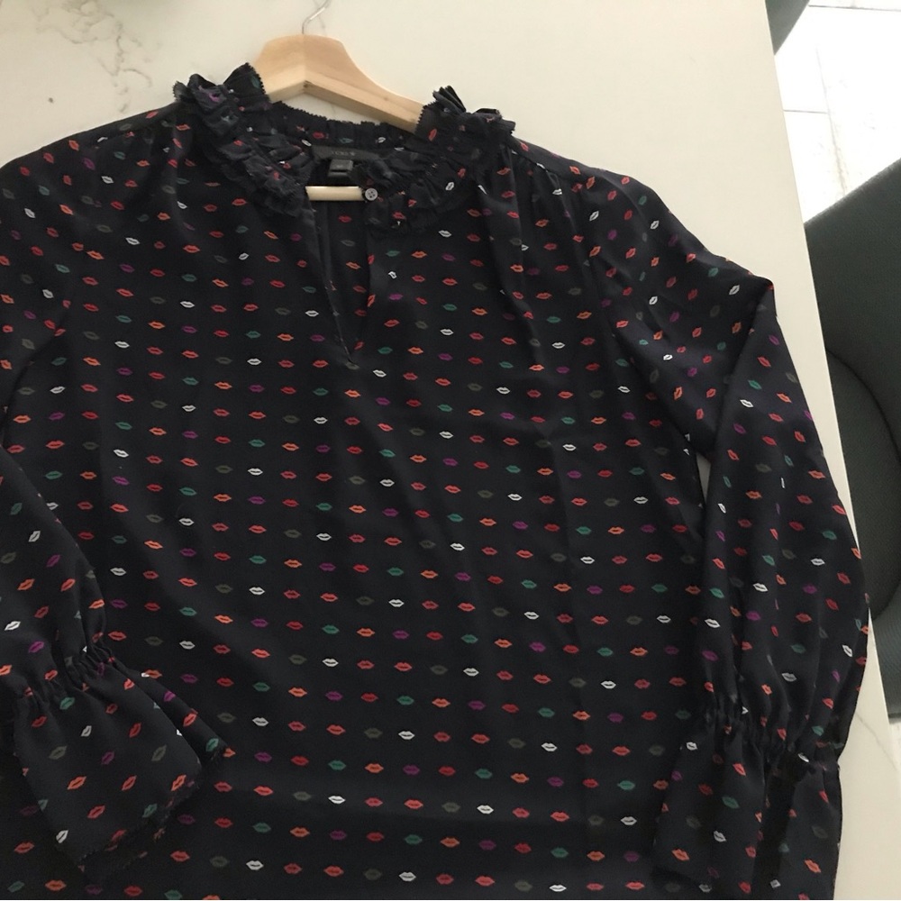 EUC J CREW SIZE 0P blouse/top